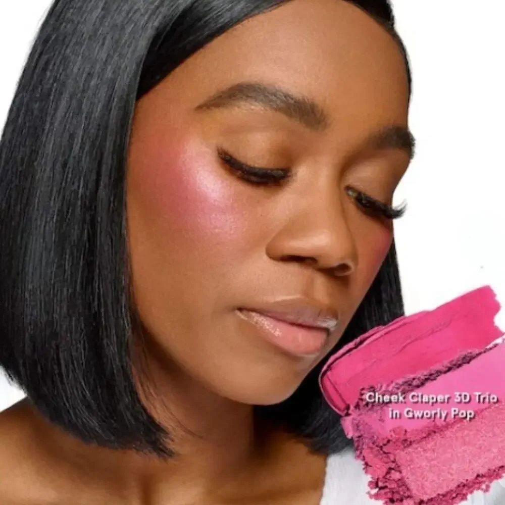 ONE/SIZE $38 Cheek Clapper 3D Blush Trio Palette in Gworly Pop NIB
